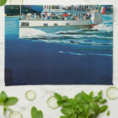 Vintager Lago di Como Geschirrtuch (Gefaltet)