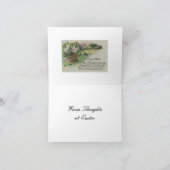 Vintager Lamm Feiertagskarte (Innenseite)