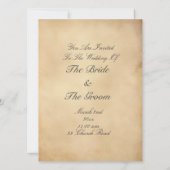 Vintager Lampen-Posten Einladung (Rückseite)