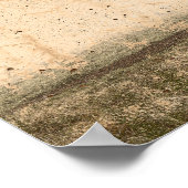 Vintager Landbaum Rustikale Beige Antike Landwirts Poster (Ecke)