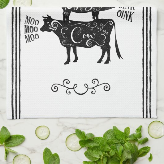 Vintager Landbetrieb Geschirrtuch (Gefaltet)