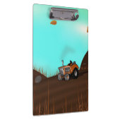 Vintager landwirtschaftlicher Traktor Klemmbrett (Rechts)