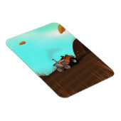 Vintager landwirtschaftlicher Traktor Magnet (Rechte Seite)