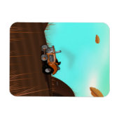 Vintager landwirtschaftlicher Traktor Magnet (Horizontal)