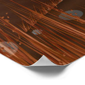 Vintager landwirtschaftlicher Traktor Poster (Ecke)