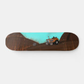 Vintager landwirtschaftlicher Traktor Skateboard (Horizontal)