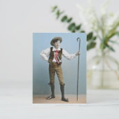 Vintager Lantern-Gleitbock aus den Alpen Postkarte (Stehend Vorderseite)