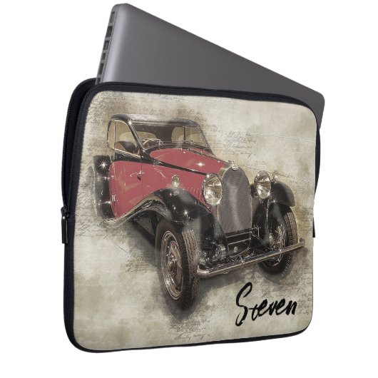 Vintager Laptop-Sieb Laptopschutzhülle (Vorne Rechts)