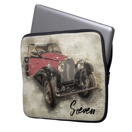 Vintager Laptop-Sieb Laptopschutzhülle (Vorderseite Links)