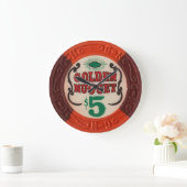 Vintager Las Vegas Poker Chip Modernes Acryllic Cl Große Wanduhr (Zuhause)