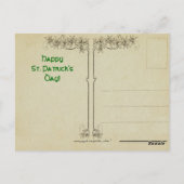 Vintager Lass St. Patrick's Day Postkarte (Rückseite)