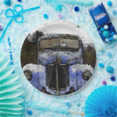 Vintager Lastwagen aus Papierplatten Pappteller (Party)