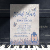 Vintager Laternenschmetterling und Blume Brautpart Einladung