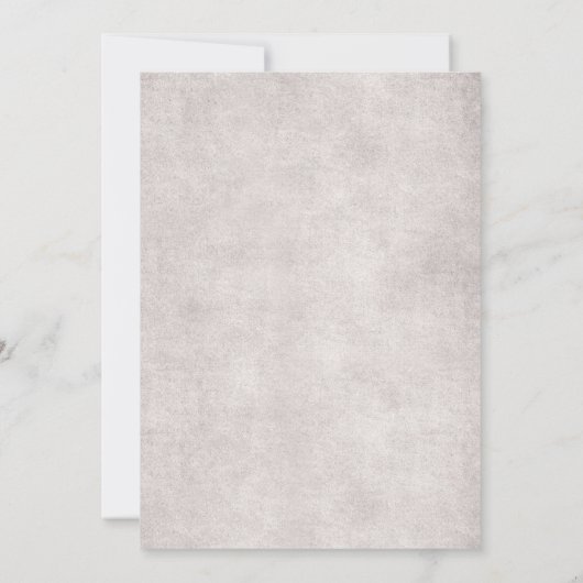 Vintager Laternenschmetterling und Blume Rustikale Einladung (Rückseite)