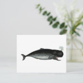 Vintager Laughing Whale Postkarte (Stehend Vorderseite)