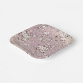 Vintager Lavendel Floral Elegant Stilvoll Pappteller (Gewinkelt)