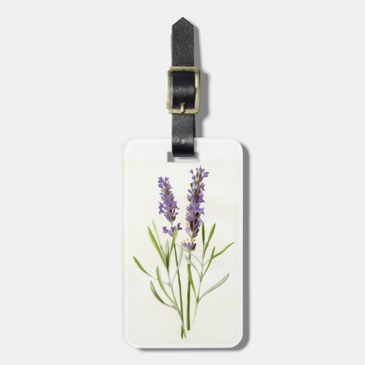 Vintager Lavendel Gepäckanhänger (Vorderseite vertikal)