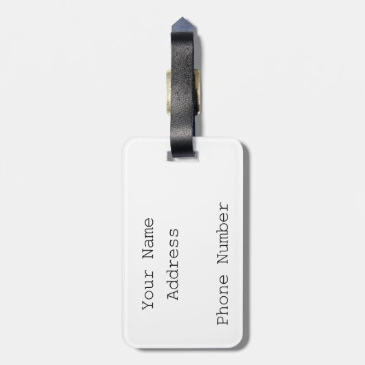 Vintager Lavendel Gepäckanhänger (Rückseite vertikal)