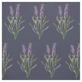 Vintager Lavendel in Mitternachtsblau Stoff (Muster)