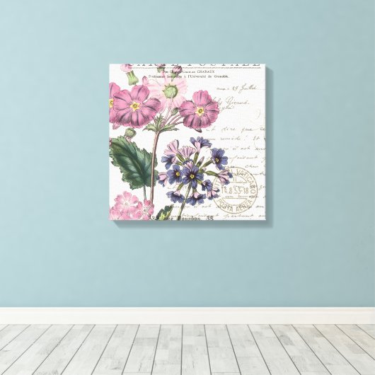 Vintager Lavendel Leinwanddruck (Insitu (Holzboden))