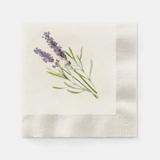 Vintager Lavendel Serviette (Vorderseite)