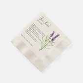 Vintager Lavendel - Spaß Serviette (Ecke)