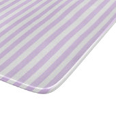 Vintager Lavendel und Streifen Schneidebrett (Ecke)