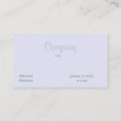 Vintager Lavendel Visitenkarte (Rückseite)