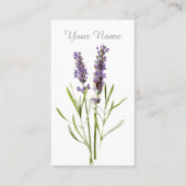 Vintager Lavendel Visitenkarte (Vorderseite)