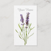 Vintager Lavendel Visitenkarte (Vorderseite)