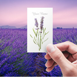 Vintager Lavendel Visitenkarte