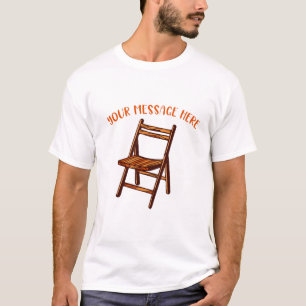 Vintager Lawn-Chair Custom Message Summer Graphic T-Shirt