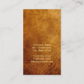 Vintager Leather Red Wax Rechtsanwalt Visitenkarte (Rückseite)