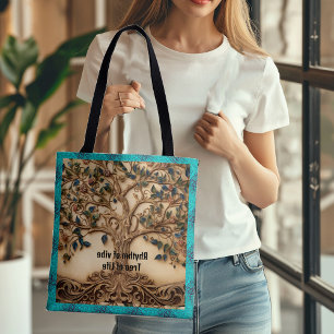 Vintager, lebendiger Rhythmus des Lebensbaums Zita Tasche