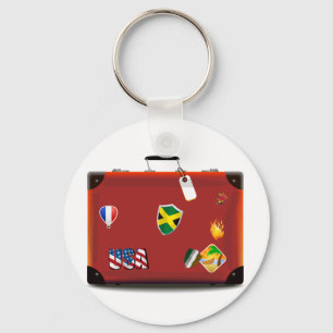 Vintager Lederkoffer Schlüsselanhänger