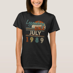Vintager Legendär seit Juli 1989 33 Jahre alte Bir T-Shirt