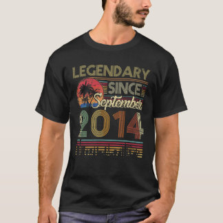 Vintager Legendär Seit September 2014 Geschenk 6th T-Shirt