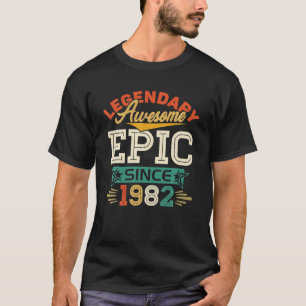 Vintager legendärer Phantastischer Epic Seit 1982 T-Shirt