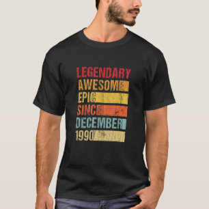 Vintager legendärer Phantastischer Epic Seit Dezem T-Shirt