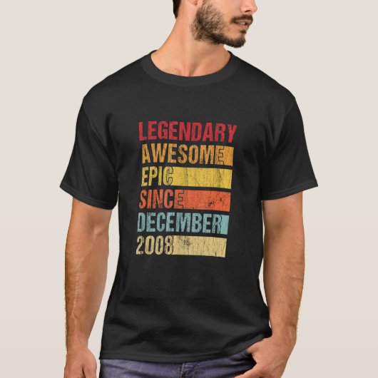 Vintager legendärer Phantastischer Epic Seit Dezem T-Shirt (Vorderseite)