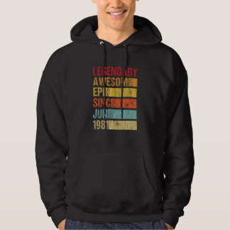 Vintager legendärer Phantastischer Epic Seit Juni  Hoodie