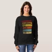 Vintager legendärer Phantastischer Epic Seit Juni Sweatshirt (Vorne ganz)
