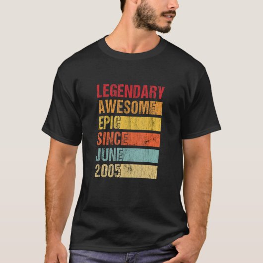 Vintager legendärer Phantastischer Epic Seit Juni  T-Shirt (Vorderseite)