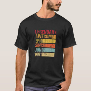 Vintager legendärer Phantastischer Epic Seit Juni  T-Shirt