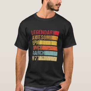 Vintager legendärer Phantastischer Epic Seit März T-Shirt