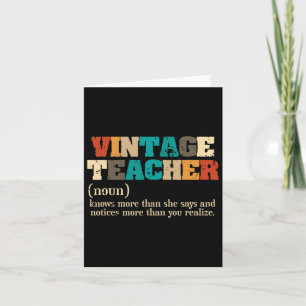 Vintager Lehrer Definition Lehren zurück in die Sc Karte