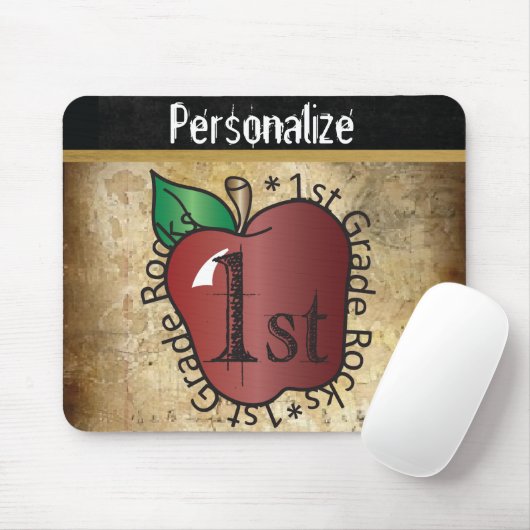 Vintager Lehrer der ersten Klasse Mousepad (Mit Mouse)