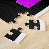 Vintager, leichter Sessel Zickzack Punkte Puzzle (Seite)