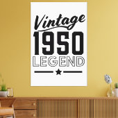 Vintager Leinwanddruck der 50er Jahre (Insitu (Wohnzimmer))