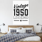 Vintager Leinwanddruck der 50er Jahre (Insitu (Schlafzimmer))